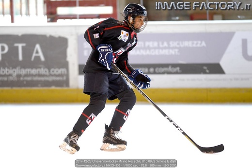 2017-12-23 Chiavenna-Hockey Milano Rossoblu U15 0682 Simone Battelli